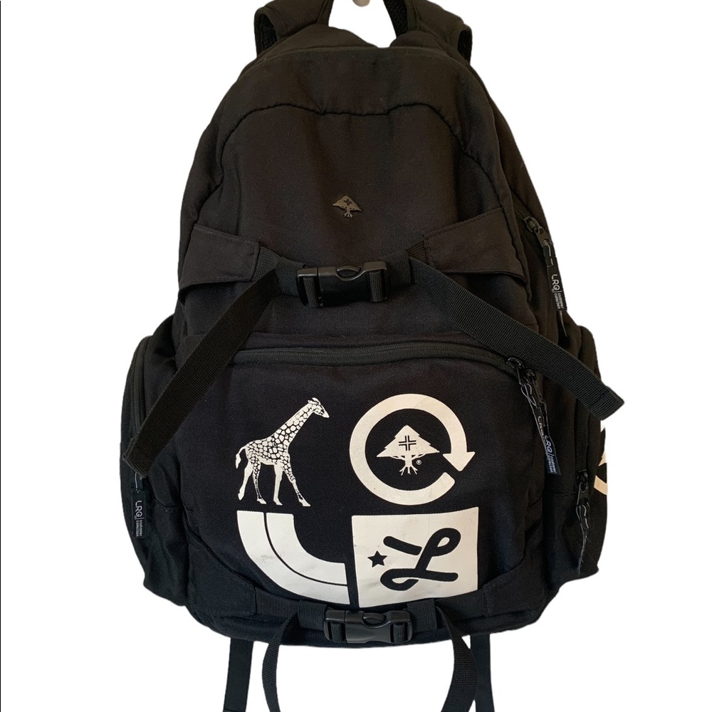 Lrg limited research group black backpack container collection